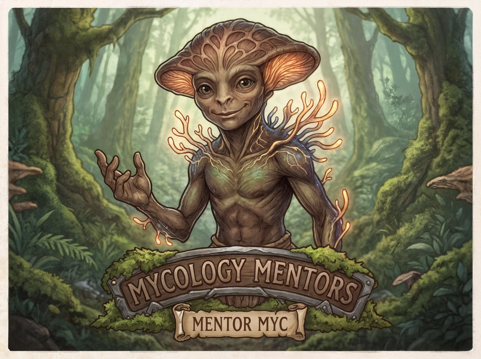 Mentor Myc, the Mycology Mentors mascot